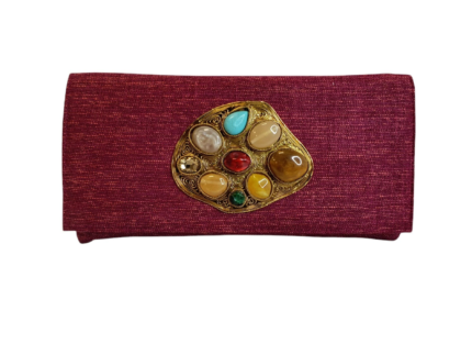 Bolso Fucsia Y Piedras