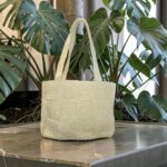 Bolso rafia beige