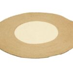 Alfombra yute natural blanco