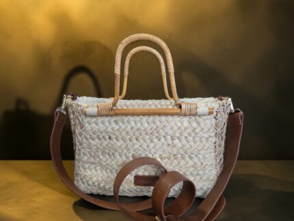 Capazo con asa bambu