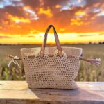 Bolso ganchillo khaki