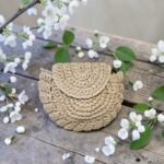 Bolso rafia beige