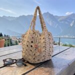 Bolso ganchillo khaki