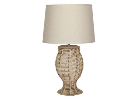 Lámpara de mesa rattan