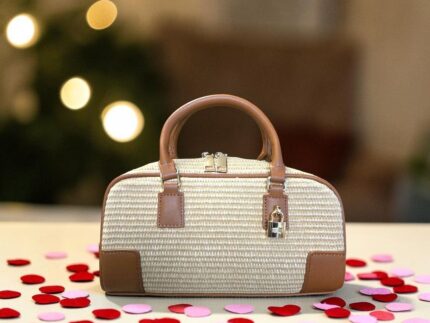 Bolso rafia grag bag beige