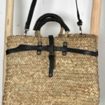 Bolso kelly cuero negro