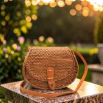 Bolso rattan oval
