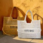 Bolso Tote rafia