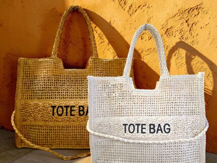 Bolso Tote rafia