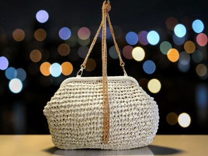 Cartera de mano rafia Bg
